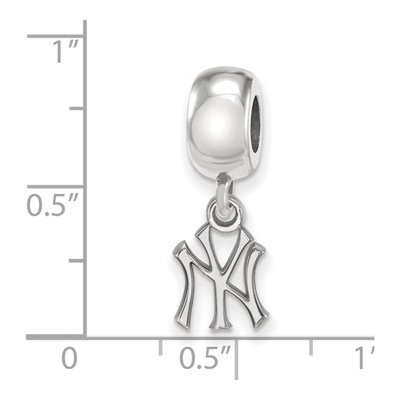New York Yankees Sterling Silver Extra Small NY Dangle Bead – view 4