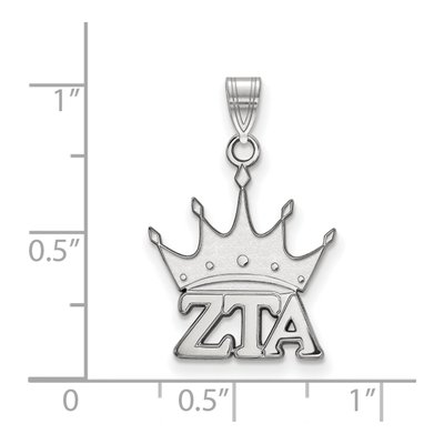 Zeta Tau Alpha Sterling Silver Sorority Symbol Small Pendant – view 2