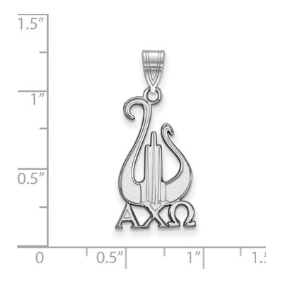 Alpha Chi Omega Sterling Silver Large Symbol Pendant – view 2