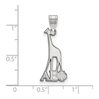 Alpha Epsilon Phi Sterling Silver Sorority Symbol Medium Pendant – view 2