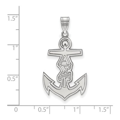 Alpha Sigma Tau Sterling Silver Medium Sorority Pendant – view 2