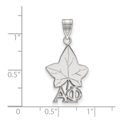 Alpha Phi Sterling Silver Medium Symbol Pendant – view 2