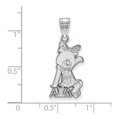 Alpha Xi Delta Sterling Silver Medium Sorority Symbol Pendant – view 2