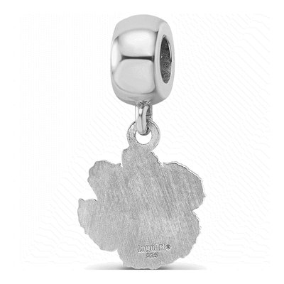 Clemson University Sterling Silver Small Tigers Paw Dangle Bead – view 6