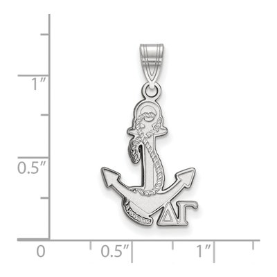Delta Gamma Sterling Silver Medium Sorority Pendant – view 2