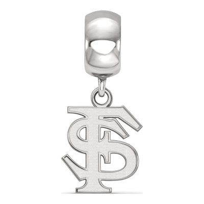 Florida State University Sterling Silver Small F-S Dangle Bead – view 2