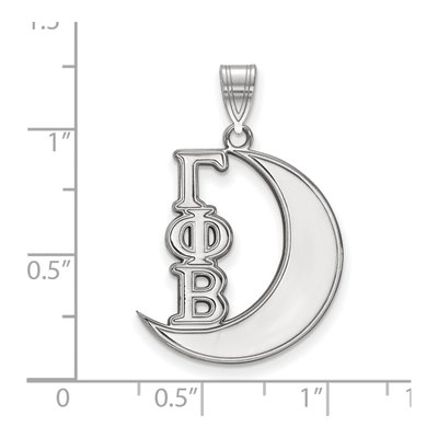 Gamma Phi Beta Sterling Silver Medium Sorority Pendant – view 2