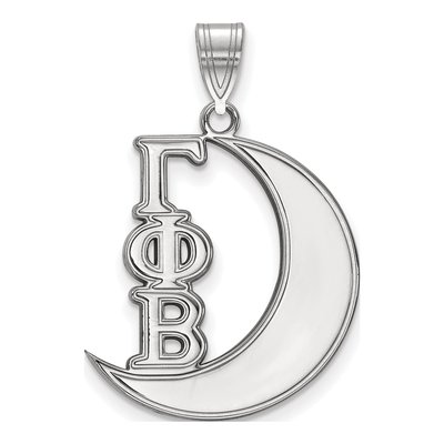 Gamma Phi Beta Sterling Silver Medium Sorority Pendant