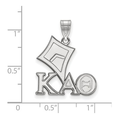 Kappa Alpha Theta Sterling Silver Sorority Symbol Medium Pendant – view 2