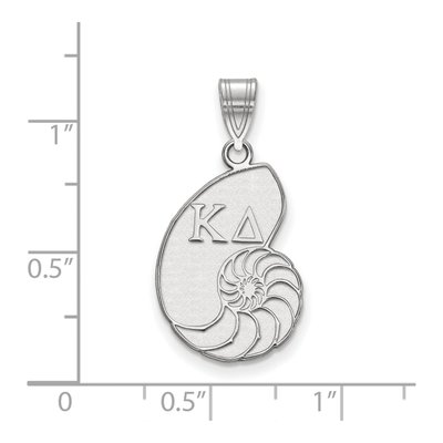 Kappa Delta Sterling Silver Medium Sorority Pendant – view 2