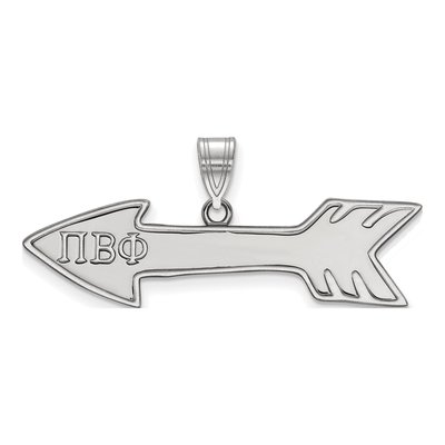Pi Beta Phi Sterling Silver Medium Sorority Pendant