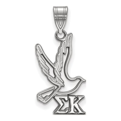 Sigma Kappa Sterling Silver Medium Symbol Pendant