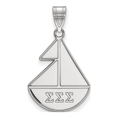 Sigma Sigma Sigma Sterling Silver Sorority Symbol Medium Pendant