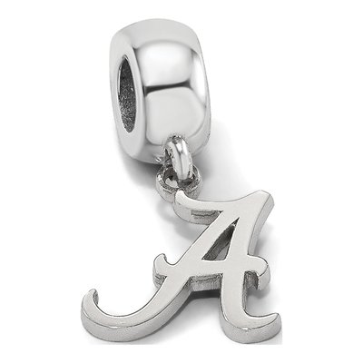 University of Alabama Sterling Silver Small Letter A Dangle Bead – view 7