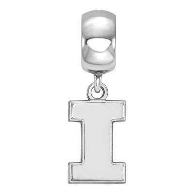 University of Illinois Sterling Silver Small Letter I Dangle Bead – view 3