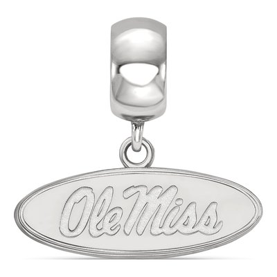 University of Mississippi Sterling Silver Small Ole Miss Dangle Bead – view 2