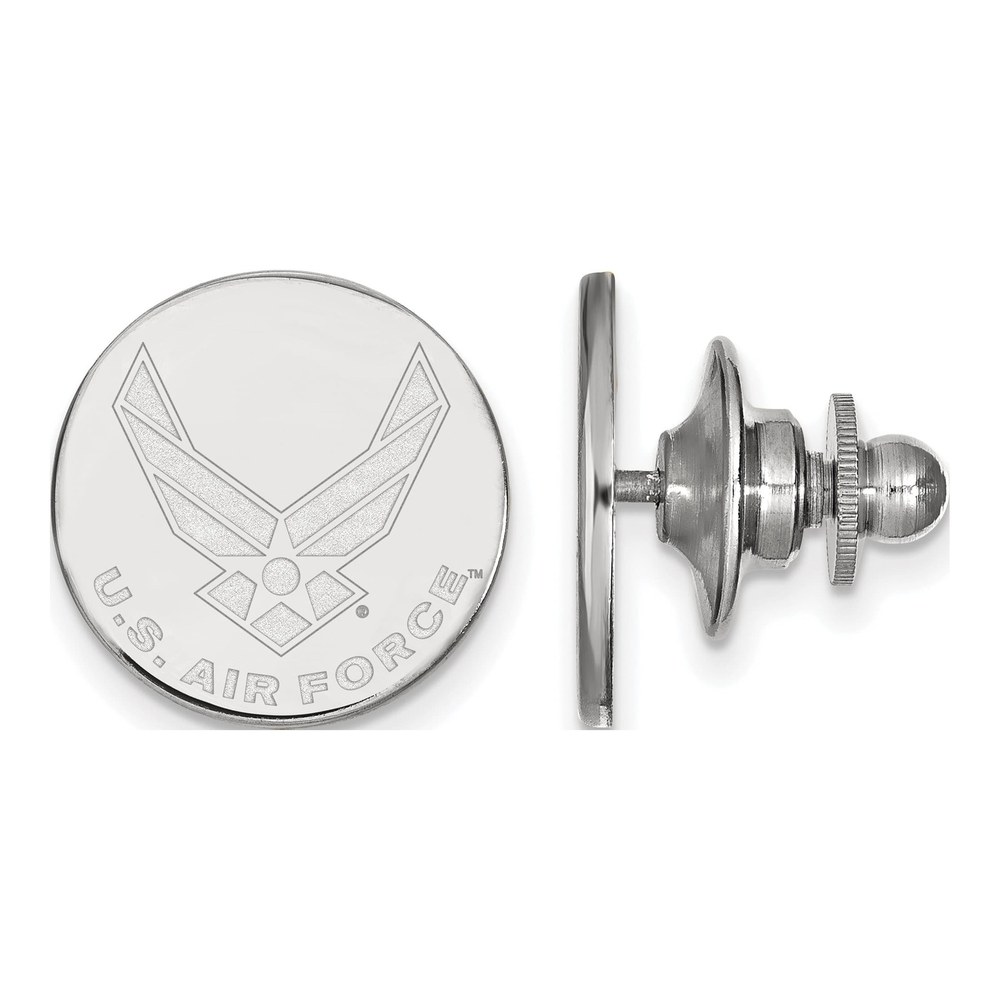 Sterling Silver Rhodium-Plated Logoart U.s. Air Force Lapel Pin