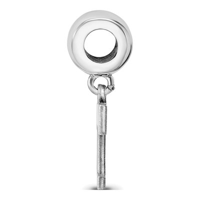 University of Tennessee Sterling Silver Small Letter T Dangle Bead – view 3