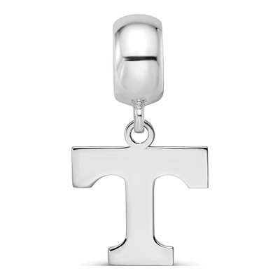University of Tennessee Sterling Silver Small Letter T Dangle Bead – view 4