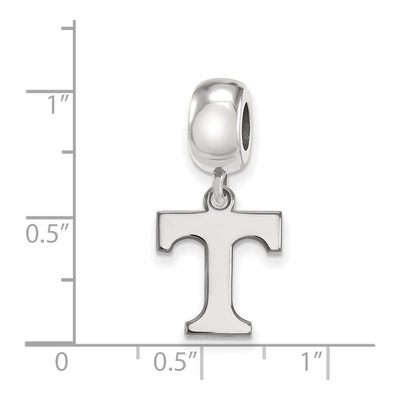 University of Tennessee Sterling Silver Small Letter T Dangle Bead – view 5