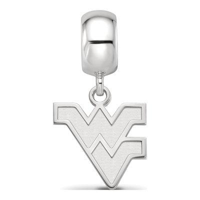 West Virginia University Sterling Silver Small WVU Dangle Bead – view 4