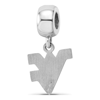 West Virginia University Sterling Silver Small WVU Dangle Bead – view 6