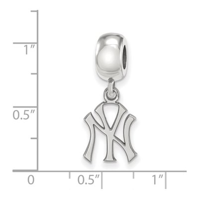 New York Yankees Sterling Silver Small NY Dangle Bead – view 5