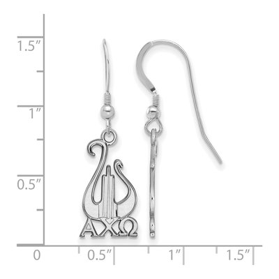 Alpha Chi Omega Sterling Silver Earrings – view 2