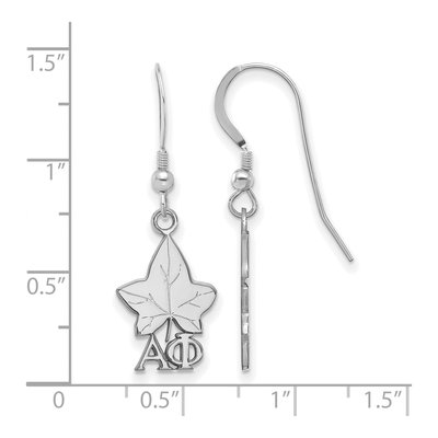 Alpha Phi Sterling Silver Sorority Symbol Earrings – view 2