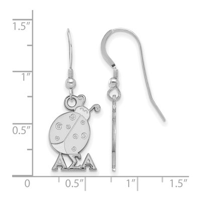 Alpha Sigma Alpha Sterling Silver Earrings – view 2