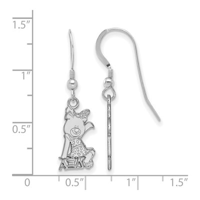 Alpha Xi Delta Sterling Silver Earrings – view 2