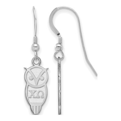 Chi Omega Sterling Silver Earrings