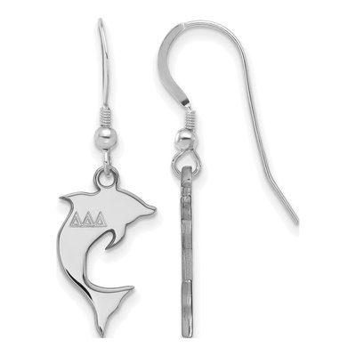 Delta Delta Delta Sterling Silver Earrings