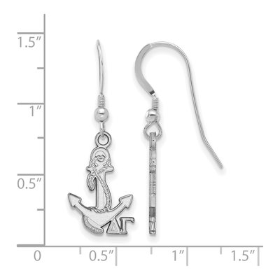 Delta Gamma Sterling Silver Earrings – view 2