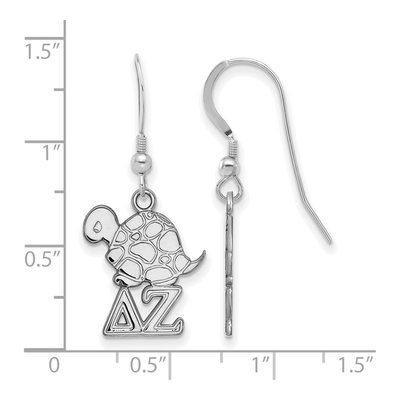 Delta Zeta Sterling Silver Earrings – view 2