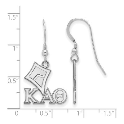 Kappa Alpha Theta Sterling Silver Earrings – view 2