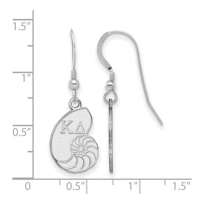 Kappa Delta Sterling Silver Earrings – view 2