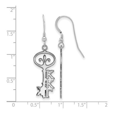 Kappa Kappa Gamma Sterling Silver Earrings – view 2