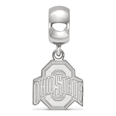 Ohio State University Sterling Silver Small Buckeyes Dangle Bead – view 3