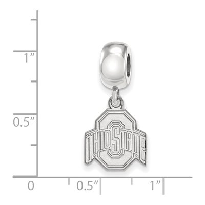 Ohio State University Sterling Silver Small Buckeyes Dangle Bead – view 4