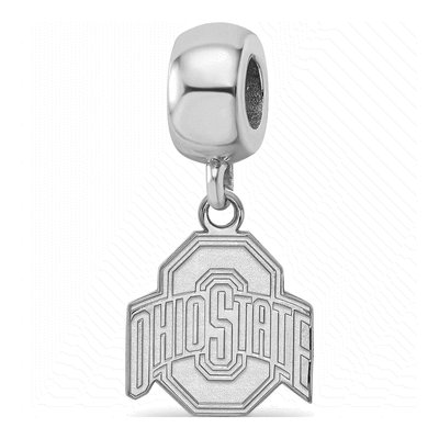 Ohio State University Sterling Silver Small Buckeyes Dangle Bead