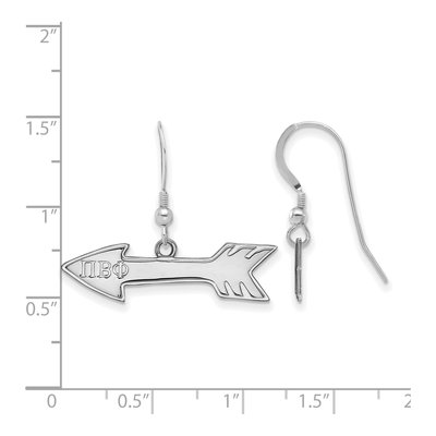 Pi Beta Phi Sterling Silver Earrings – view 2