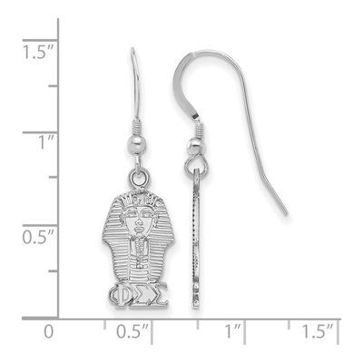 Phi Sigma Sigma Sterling Silver Earrings – view 2