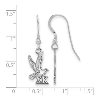 Sigma Kappa Sterling Silver Sorority Symbol Earrings – view 2