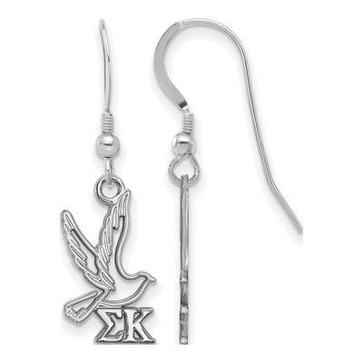 Sigma Kappa Sterling Silver Sorority Symbol Earrings
