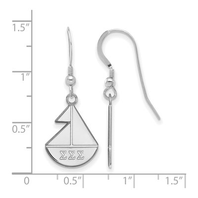 Sigma Sigma Sigma Sterling Silver Earrings – view 2