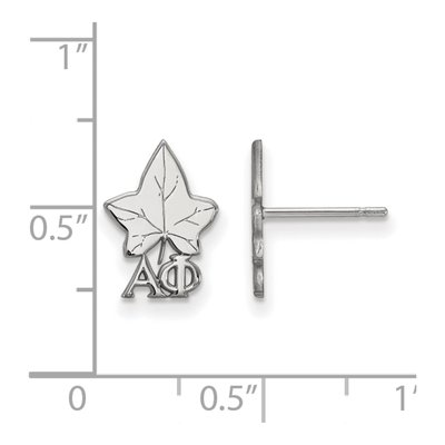 Alpha Phi Sterling Silver Stud Earrings – view 2