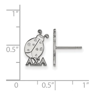 Alpha Sigma Alpha Sterling Silver Stud Earrings – view 2