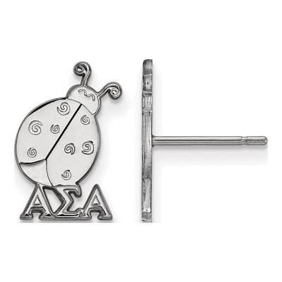 Alpha Sigma Alpha Sterling Silver Stud Earrings