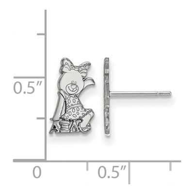Alpha Xi Delta Sterling Silver Symbol Stud Earrings – view 2